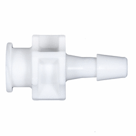 Cole-Parmer Luer to Hose Barb Fitting, Straight Adapter, Medical Nylon, Cleanroom Packed, Large Bore Male Luer x 1/4 in. ID