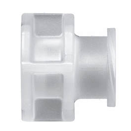 Cole-Parmer Luer to Plug Fitting, Straight Adapter, Animal-Derivative-Free Polypropylene, Cleanroom Packed, Large Bore Female Luer