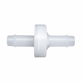 Cole-Parmer Miniature Check Valve, PVDF Housing, Viton(R) diaphragm, 1/4 in. ID