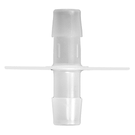 Cole-Parmer Port Disk Hose Barb Fitting, Polypropylene, Opposing Barb, Cleanroom Packed, 1/2 in. ID