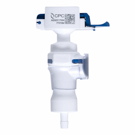 CPC (Colder) AseptiQuik G(R) DC Quick-Disconnect Fitting, Genderless Hose Barb, Polycarbonate, Valved, 1/2 in. ID