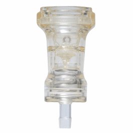 CPC (Colder) HFC Quick-Disconnect Fitting, Hose Barb Body, Polysulfone with Alloy C-276 Valve, 1/2 in. ID