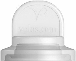 Value Plastics Sanitary Fitting, Straight Adapter, Polypropylene, 1-1/2 in. Sanitary x Cap