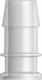 Value Plastics Fitting, Sanitary to 600 Series Barb Adapter, Straight, Polypropylene, 1-1/2 in. Sanitary x 3/4 in. ID