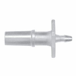 Cole-Parmer Luer to Hose Barb Fitting, Straight Adapter, Animal-Derivative-Free Polypropylene, Cleanroom Packed, Rotating Male Luer Lock x 1/4 in. ID