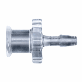 Cole-Parmer Luer to Hose Barb Fitting, Straight Adapter, CrystalVu(TM), Cleanroom Packed, Female Luer x 1/16 in. ID
