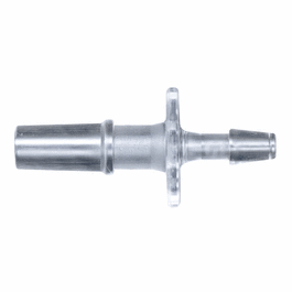 Cole-Parmer Luer to Hose Barb Fitting, Straight Adapter, CrystalVu(TM), Cleanoom Packed, Male Slip Luer x 3/16 in. ID