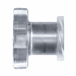 Cole-Parmer Luer to Plug Fitting, Straight Adapter, Animal-Derivative-Free Polypropylene, Cleanroom Packed, Female Luer