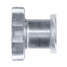 Cole-Parmer Luer to Plug Fitting, Straight Adapter, CrystalVu(TM), Cleanroom Packed, Female Luer
