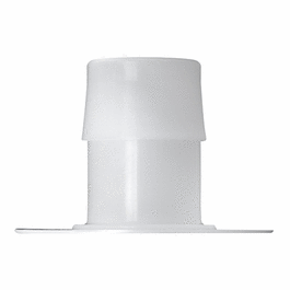 Cole-Parmer Port Disk Hose Barb Fitting, Natural Kynar(R) Flex, No Dimples, Cleanroom Packed, 5/32 in. ID