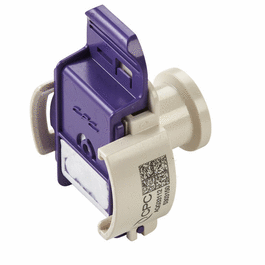 CPC (Colder) AseptiQuik G(R) Quick-Disconnect Fitting, Genderless, Sanitary, Polyphenylsulfone, 1-1/2 in. Sanitary