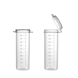 Flip Top Vial / Digestion Tube, 50mL, 3290mm, Self-Standing, Sterile, 20 Bags of 25