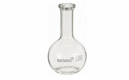 Borosil Flasks, Boiling, Flat Bottom, Beaded Rim, 1,000ml