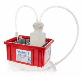 Vactrap2(TM), 1L, HDPE, Red Bin, 1/4 ID Tubing