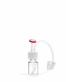 EZBio, Single-Use Bottle Assembly, 60mL, 38-430 VersaCap, PETG, Vented w/ DipTube