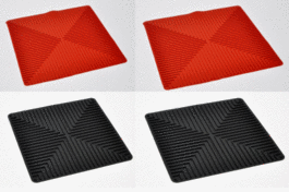 Laboratory Silicone Safety Mat, Black