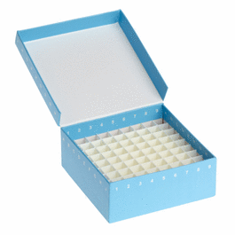 Storage Box, 81 Place, Hinged Cardboard with Polypropylene Insert, Blue
