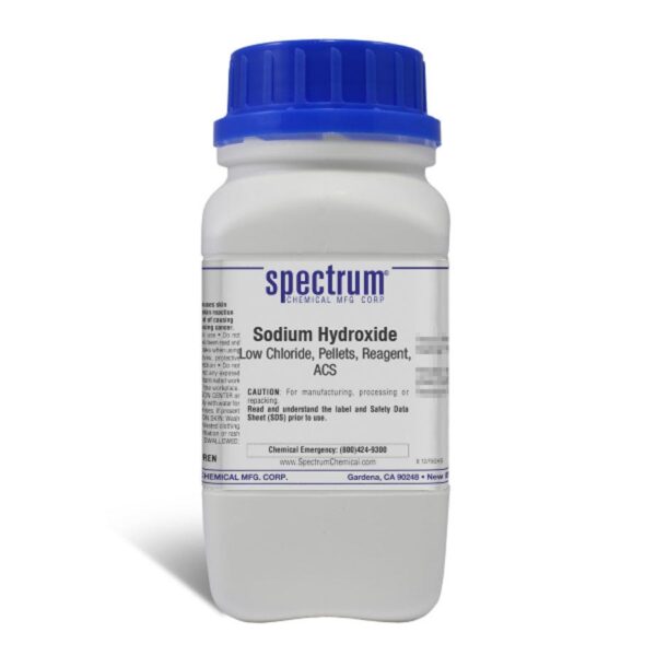 Sodium Hydroxide, Low Chloride, Pellets, Reagent, ACS