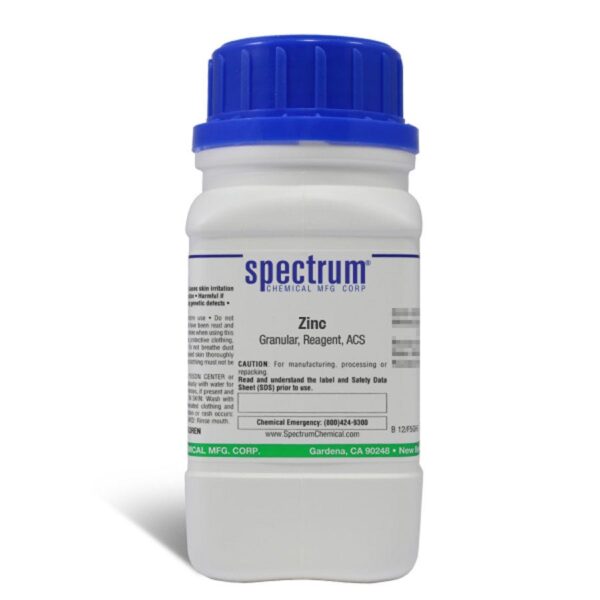 Zinc, 20 Mesh, Granular, Reagent, ACS