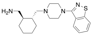N-[1R,2R-(2-Methylamino)cyclohex-1-yl)methyl]-N’-(1,2-benzisothiazol-3-yl)piperazine