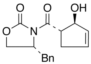 (4R)-3-[[(1S,2S)-2-Hydroxy-3-cyclopenten-1-yl]carbonyl]-4-(phenylmethyl)-2-oxazolidinone