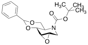 2,3-Anhydro-4,6-O-benzylidene-N-(tert-butoxycarbonyl)-1,5-deoxy-1,5-imino-D-glucitol