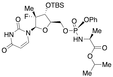 (S)-Isopropyl 2-(((R)-(((2R,3R,4R,5R)-3-((tert-Butyldimethylsilyl)oxy)-5-(2,4-dioxo-3,4-dihydropyrimidin-1(2H)-yl)-4-fluoro-4-methyltetrahydrofuran-2-yl)methoxy)(phenoxy)phosphoryl)amino)propanoate