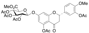 rac-Hesperetin 3’,5-Di-O-acetyl 7-(2’’,3’’,4’’-Tri-O-acetyl-Beta-D-glucuronic Acid Methyl Ester)