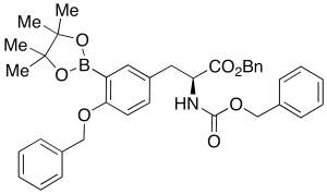 O-Benzyl-N-[(benzyloxy)carbonyl]-3-(4,4,5,5-tetramethyl-1,3,2-dioxaborolan-2-yl)-L-tyrosine Benzyl Ester