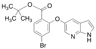 tert-Butyl 4-Bromo-2-(1H-pyrrolo[2,3-b]pyridin-5-yloxy)benzoate