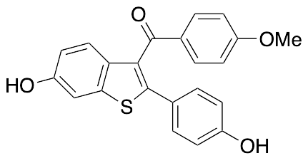 [6-Hydroxy-2-(4-hydroxyphenyl)benzo[b]thien-3-yl](4-methoxyphenyl)methanone (>80%)