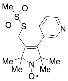 2,5-Dihydro-2,2,5,5-tetramethyl-3-[[(methylsulfonyl)thio]methyl]-4-(3-pyridinyl)-1H-pyrrol-1-yloxy