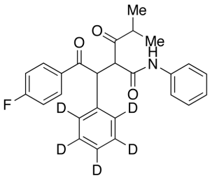 2-[2-(4-Fluorophenyl)-2-oxo-1-phenyl-d5-ethyl]-4-methyl-3-oxo-pentanoic Acid, (2-Benzyloxy-phenyl)-amide