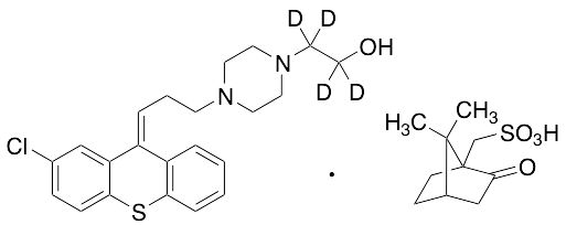 trans-Clopenthixol-d4 (-)-10-Camphorsulfonic Acid Salt