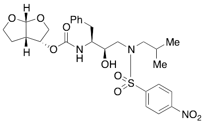 N-[(1S,2R)-2-Hydroxy-3-[(2-methylpropyl)[(4-nitrophenyl)sulfonyl]amino]-1-(phenylmethyl)propyl]carbamic Acid (3R,3aS,6aR)-Hexahydrofuro[2,3-b]furan-3-yl Ester