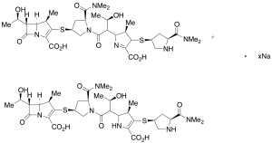 Meropenem Dimer Impurity Sodium Salt (>90% purity)(Mixture of double bond isomers)