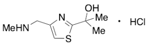 Alpha,Alpha-Dimethyl-4-[(methylamino)methyl]-2-thiazolemethanol Hydrochloride