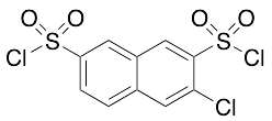 3-Chloronaphthalene-2,7-disulfonyl Dichloride