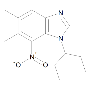 1-(1-Ethylpropyl)-5,6-dimethyl-7-nitro-1H-benzimidazole