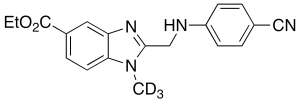 2-[[(4-Cyanophenyl)amino]methyl]-1-methyl-1H-benzimidazole-5-carboxylic-d3 Acid Ethyl Ester