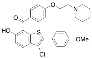 (3-Chloro-6-hydroxy-2-(4-methoxyphenyl)benzo[b]thiophen-7-yl)(4-(2-(piperidin-1-yl)ethoxy)phenyl)methanone