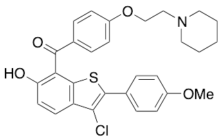 (3-Chloro-6-hydroxy-2-(4-methoxyphenyl)benzo[b]thiophen-7-yl)(4-(2-(piperidin-1-yl)ethoxy)phenyl)methanone