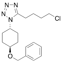 trans-5-(4-Chlorobutyl)-1-[4-(phenylmethoxy)cyclohexyl]-1H-tetrazole