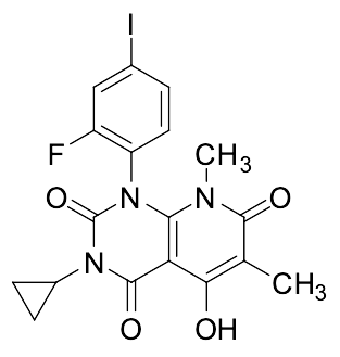 3-Cyclopropyl-1-(2-fluoro-4-iodophenyl)-5-hydroxy-6,8-dimethylpyrido[2,3-d]pyrimidine-2,4,7-trione