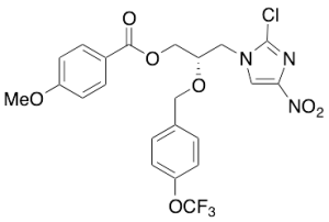 (2S)-3-(2-Chloro-4-nitro-1H-imidazol-1-yl)-4-methoxybenzoic Acid 2-[[4-(Trifluoromethoxy)phenyl]methoxy]propyl Ester