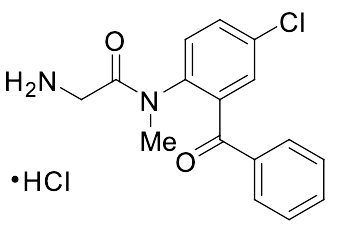 2-Amino-N-(2-benzoyl-4-chlorophenyl)-N-methylacetamide Hydrochloride