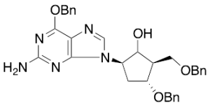 (2R,3R,5R)-5-[2-Amino-6-(phenylmethoxy)-9H-purin-9-yl]-3-(phenylmethoxy)-2-[(phenylmethoxy)methyl]-cyclopentanol