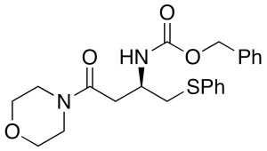 N-Benzyloxycarbonyl-4-[(3R)-3-amino-1-oxo-4-(phenylthio)butyl]morpholine