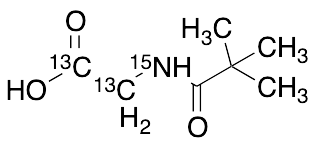 Pivaloylglycine-13C2,15N