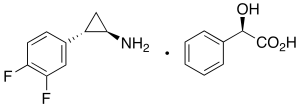 (1R,2S)-2-(3,4-Difluorophenyl)cyclopropanamine (2R)-Hydroxy(phenyl)ethanoate